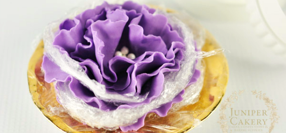Decoracion de tortas fondant flor3