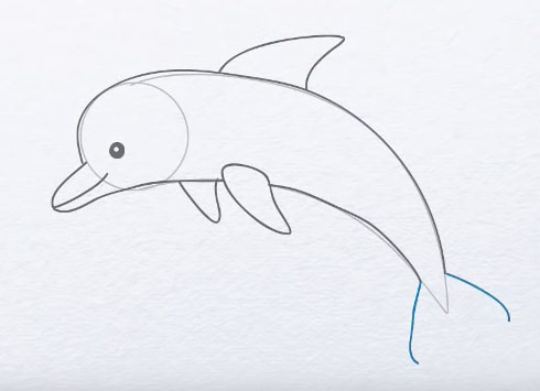 como se dibuja un delfin