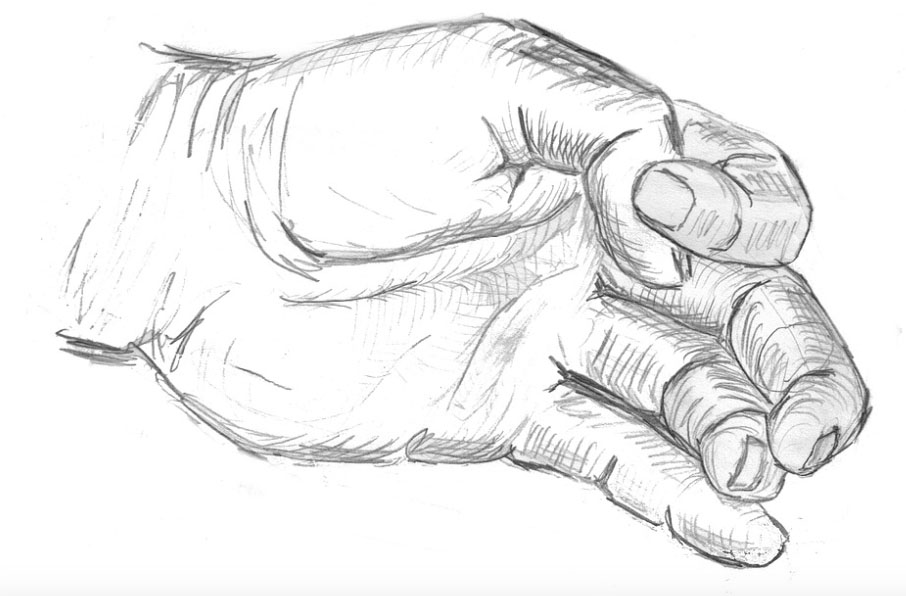 como dibujar dedos