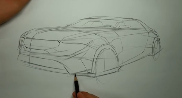 como dibujar un carro desde cero