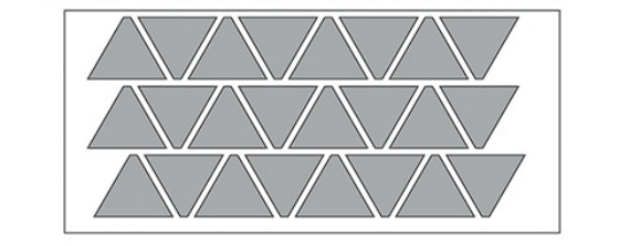 Tapetes de Patchwork tutorial triangulos 3