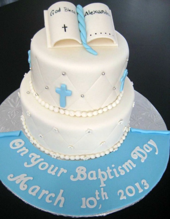 Ideas para decorar tortas de bautizo 11