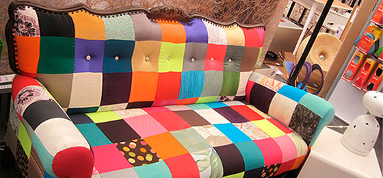 sofa de patchwork