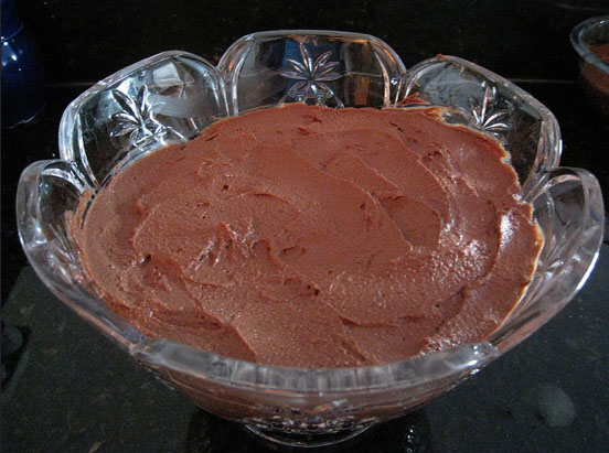crema pastelera de chocolate oscuro